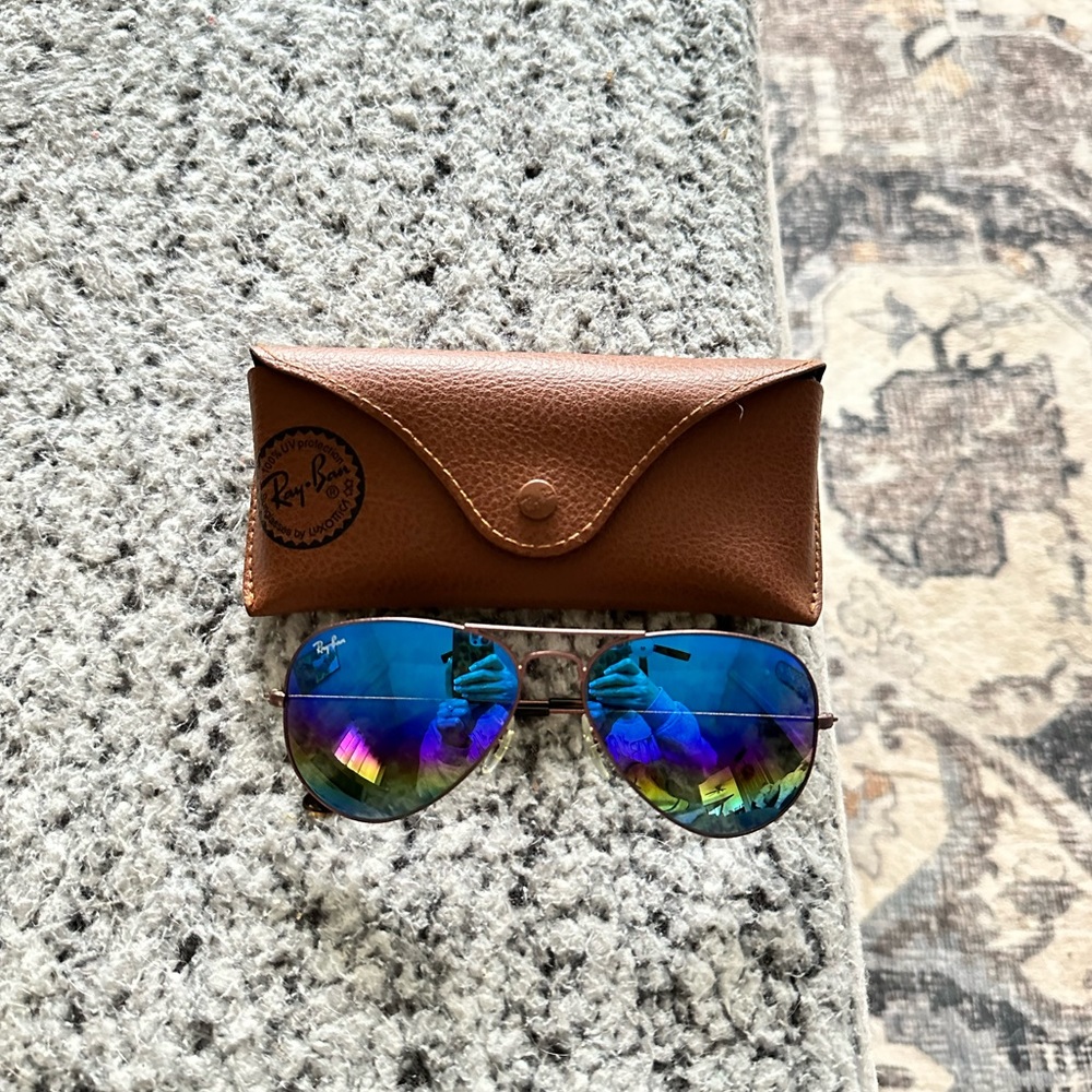 Brand new ray bans with multi color lens